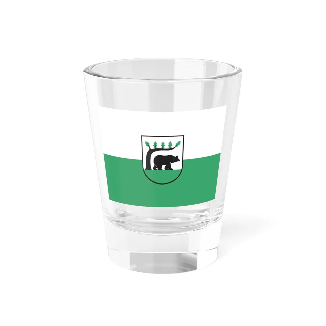 POL Koscierzyna flag (Poland) Shot Glass 1.5oz 1.5oz - Go Mug Yourself