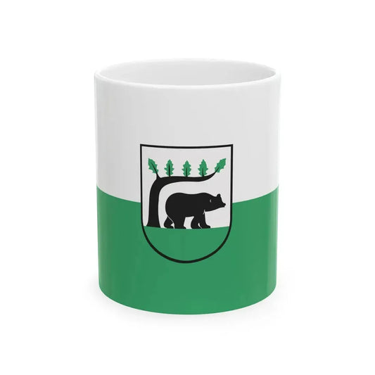POL Koscierzyna flag (Poland) White Coffee Mug 11oz - Go Mug Yourself