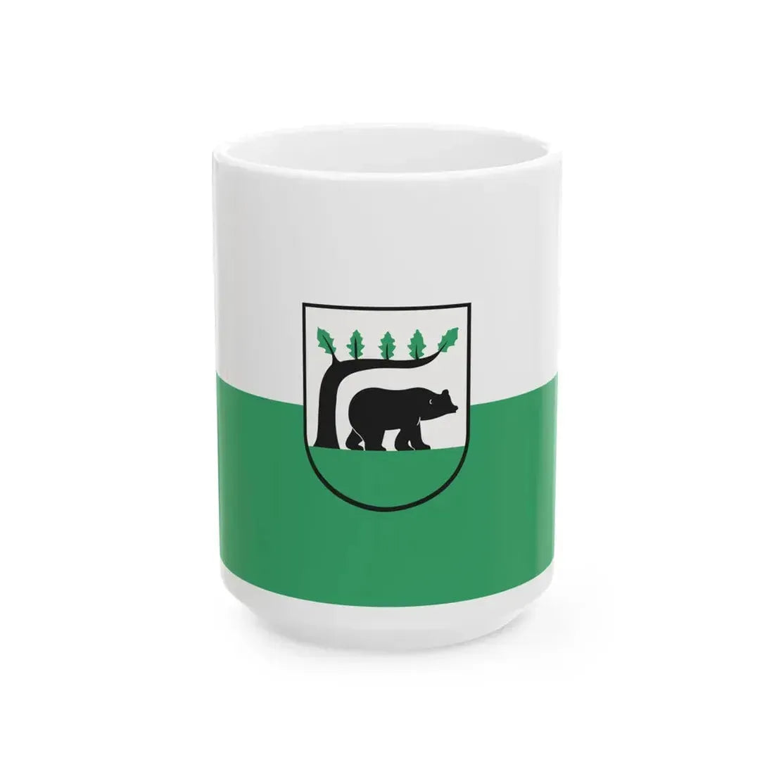POL Koscierzyna flag (Poland) White Coffee Mug 15oz - Go Mug Yourself