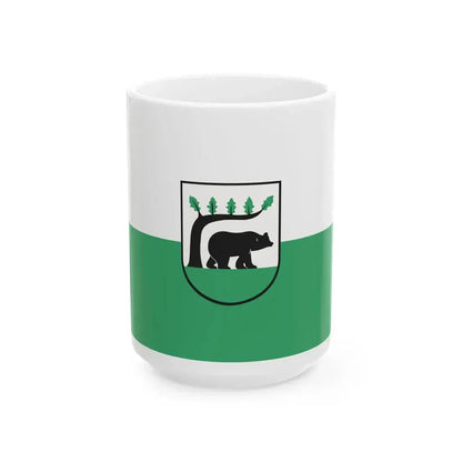 POL Koscierzyna flag (Poland) White Coffee Mug 15oz - Go Mug Yourself