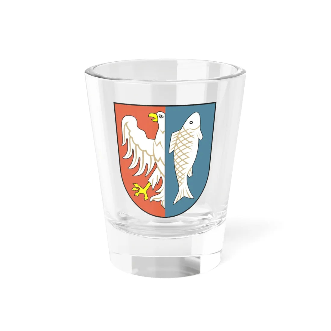 POL Kostrzyn nad Odra COA old (Poland) (Coat of Arms) Shot Glass 1.5oz 1.5oz - Go Mug Yourself