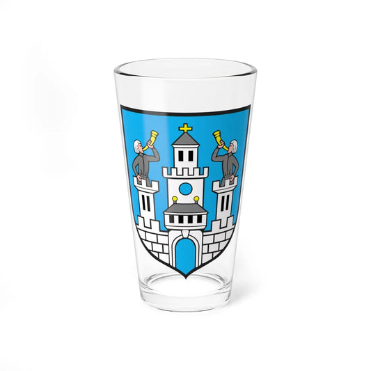 POL Kożuchów COA (Poland) (Coat of Arms) Pint Glass 16oz 16oz - Go Mug Yourself