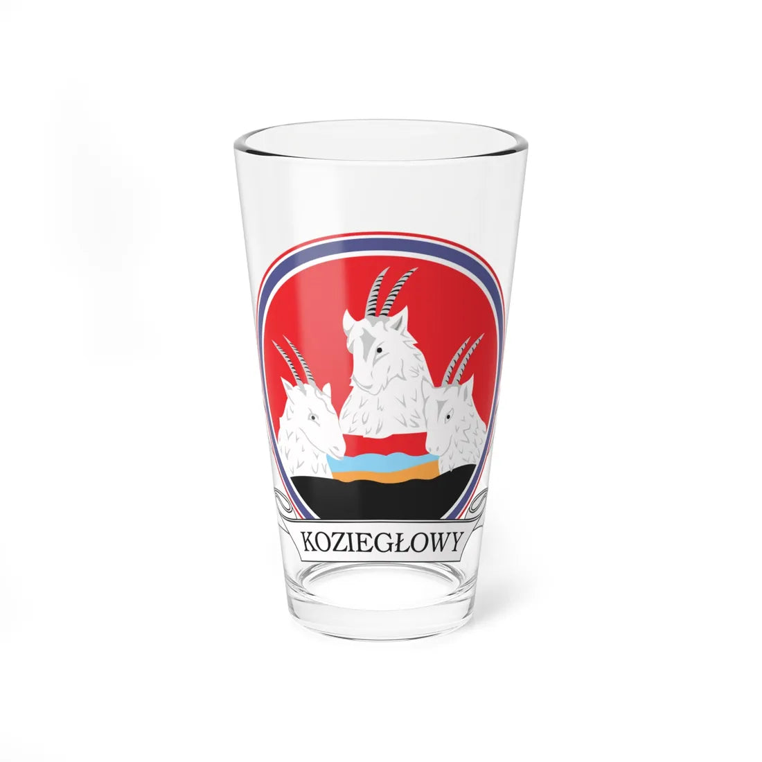 POL Koziegłowy COA (Poland) (Coat of Arms) Pint Glass 16oz 16oz - Go Mug Yourself