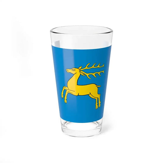 POL Kozienice flag (Poland) Pint Glass 16oz 16oz - Go Mug Yourself