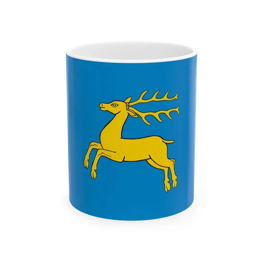 POL Kozienice flag (Poland) White Coffee Mug 11oz - Go Mug Yourself