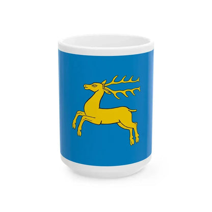 POL Kozienice flag (Poland) White Coffee Mug 15oz - Go Mug Yourself