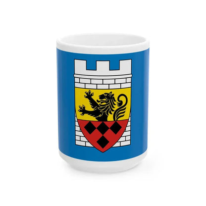 POL Kozminek flag (Poland) White Coffee Mug 15oz - Go Mug Yourself