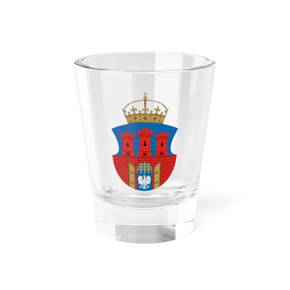 POL Kraków COA 1937-2002 (Poland) (Coat of Arms) Shot Glass 1.5oz 1.5oz - Go Mug Yourself