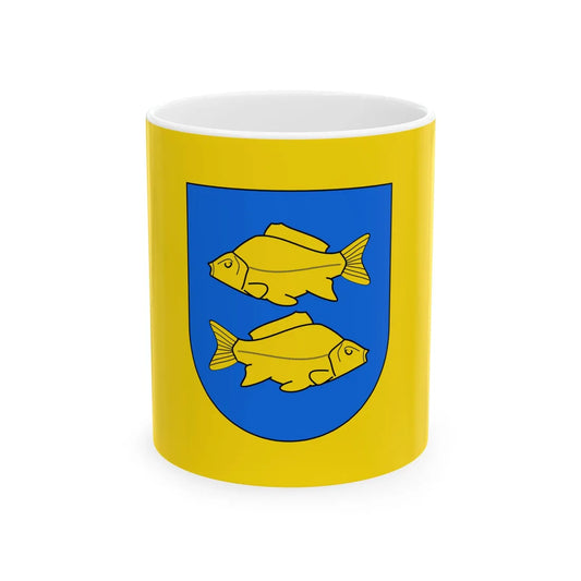 POL Krasnystaw flag by Orem (Poland) White Coffee Mug 11oz - Go Mug Yourself