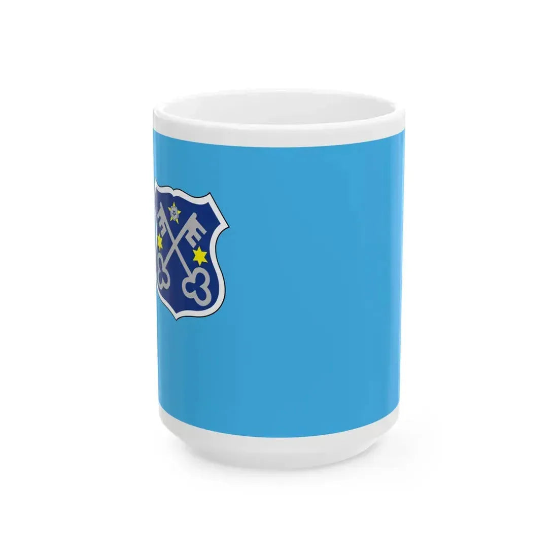 POL Krotoszyn flag (Poland) White Coffee Mug 15oz - Go Mug Yourself