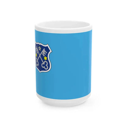 POL Krotoszyn flag (Poland) White Coffee Mug 15oz - Go Mug Yourself