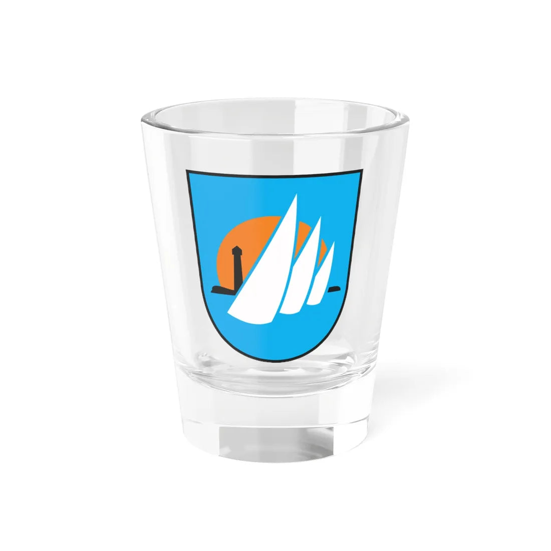 POL Krynica Morska COA (Poland) (Coat of Arms) Shot Glass 1.5oz 1.5oz - Go Mug Yourself