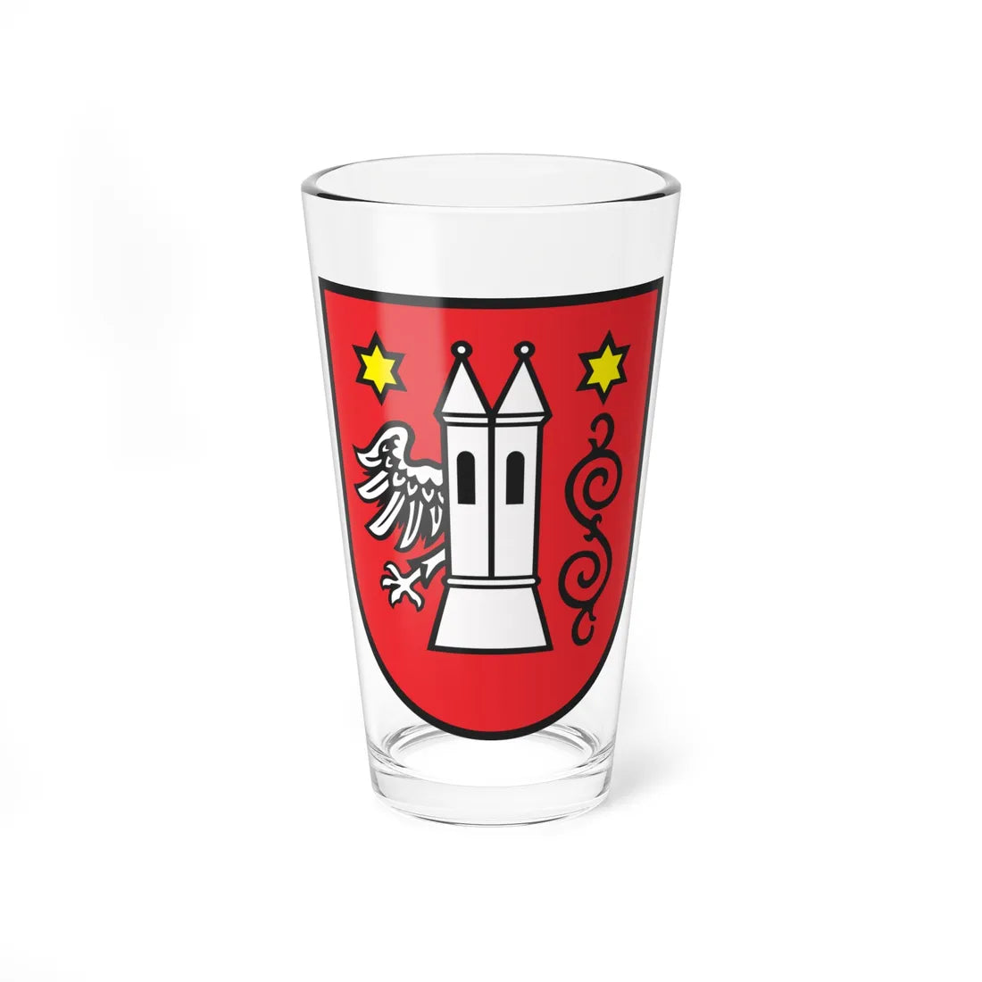 POL Krzepice COA (Poland) (Coat of Arms) Pint Glass 16oz 16oz - Go Mug Yourself