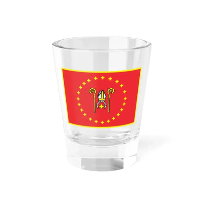 POL Krzywin flag (Poland) Shot Glass 1.5oz 1.5oz - Go Mug Yourself