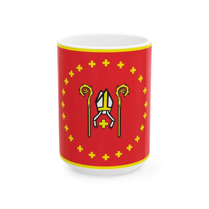 POL Krzywin flag (Poland) White Coffee Mug 15oz - Go Mug Yourself