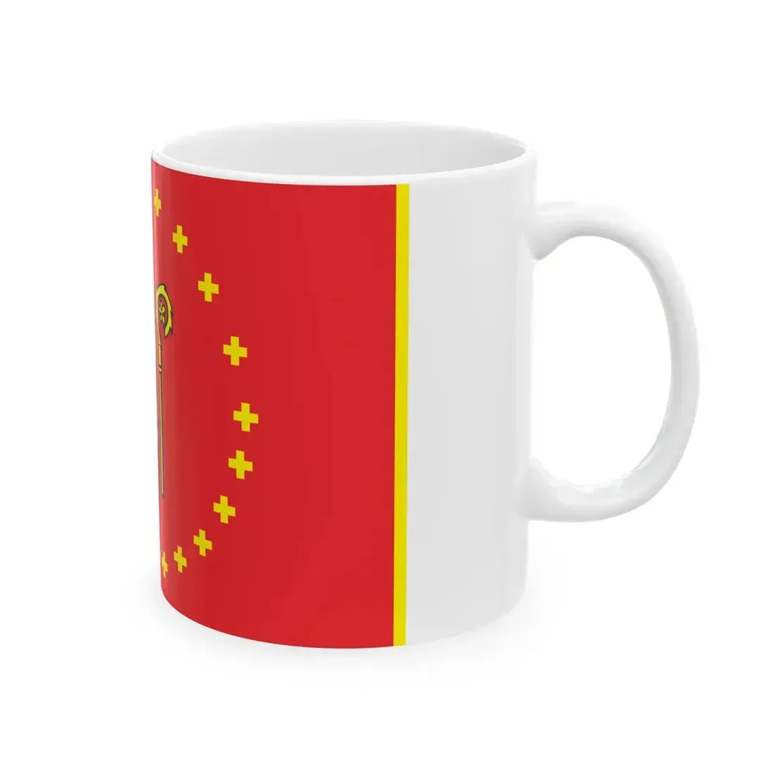 POL Krzywin flag (Poland) White Coffee Mug - Go Mug Yourself
