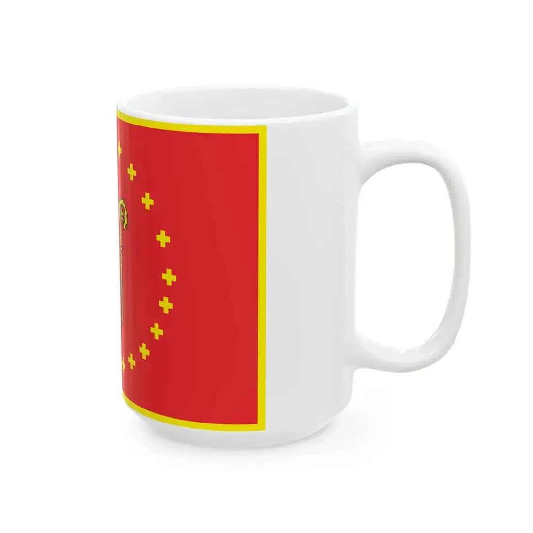 POL Krzywin flag (Poland) White Coffee Mug - Go Mug Yourself