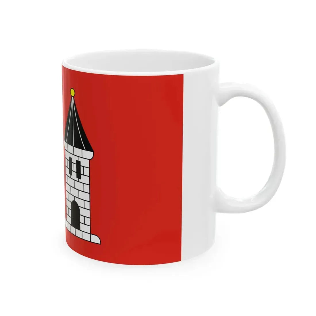 POL Ksiaz Wielkopolski flag (Poland) White Coffee Mug - Go Mug Yourself