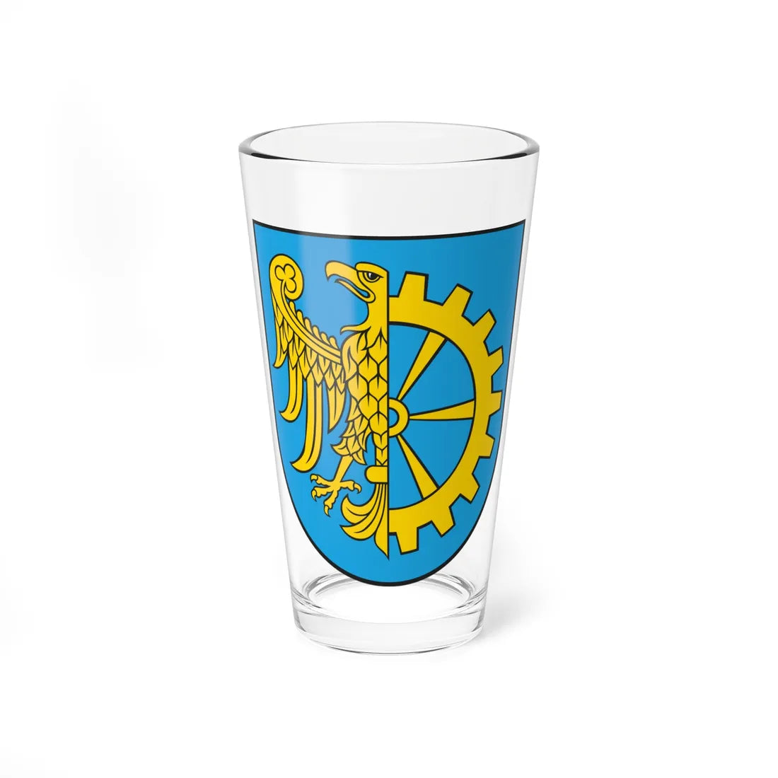 POL Kuźnia Raciborska COA (Poland) (Coat of Arms) Pint Glass 16oz 16oz - Go Mug Yourself