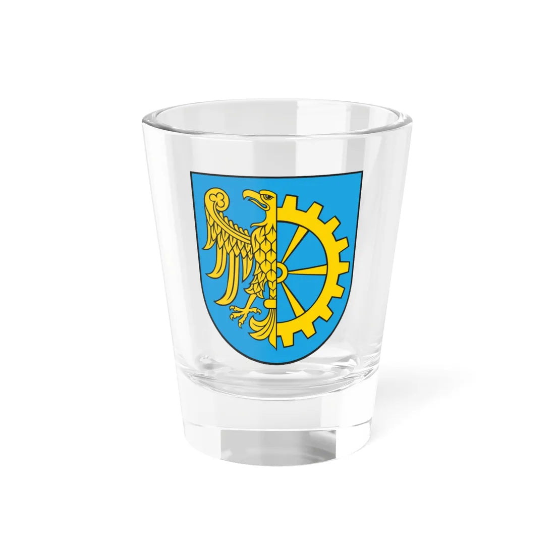 POL Kuźnia Raciborska COA (Poland) (Coat of Arms) Shot Glass 1.5oz 1.5oz - Go Mug Yourself