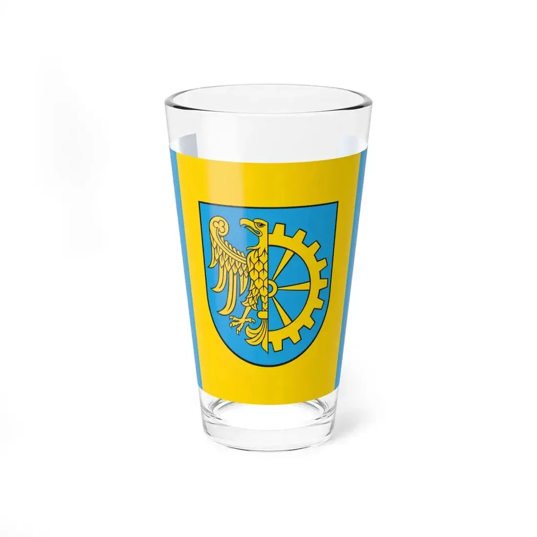POL Kuznia Raciborska flag (Poland) Pint Glass 16oz 16oz - Go Mug Yourself