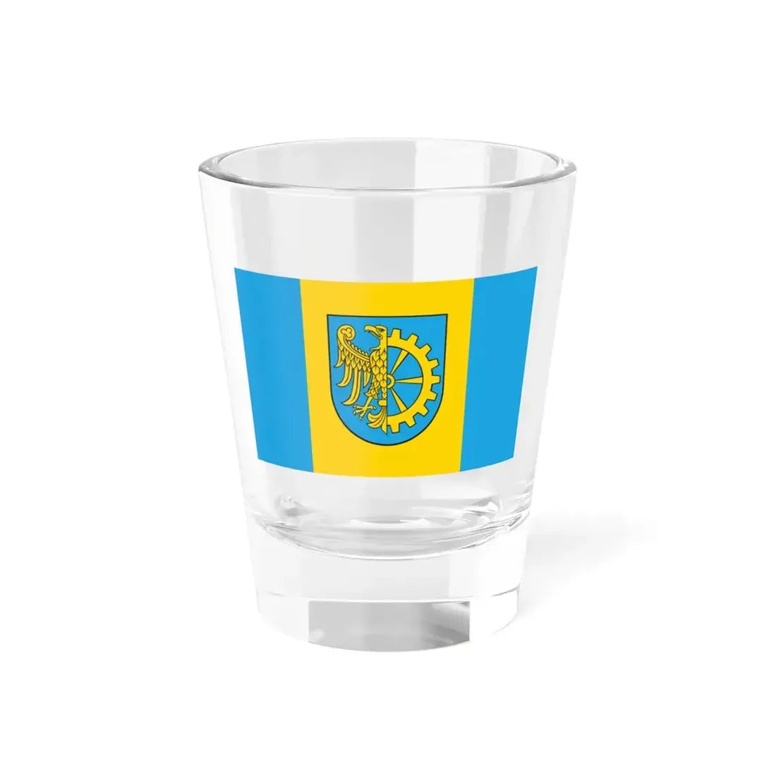 POL Kuznia Raciborska flag (Poland) Shot Glass 1.5oz 1.5oz - Go Mug Yourself