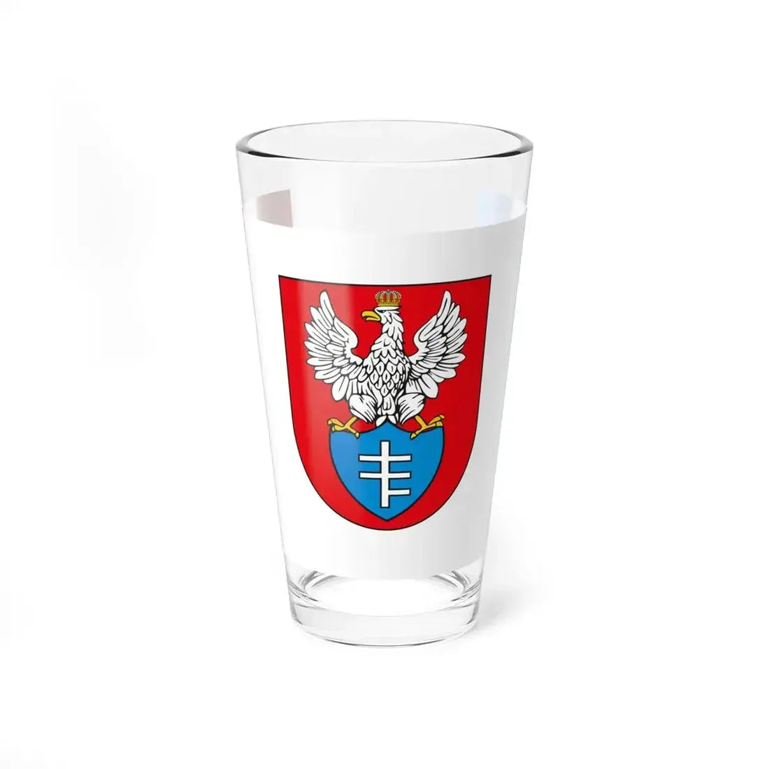 POL Legionowo flag (Poland) Pint Glass 16oz 16oz - Go Mug Yourself