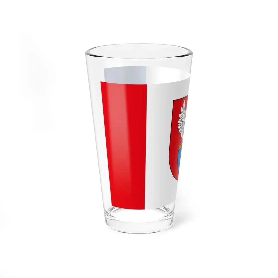 POL Legionowo flag (Poland) Pint Glass 16oz - Go Mug Yourself