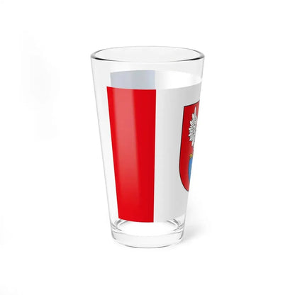 POL Legionowo flag (Poland) Pint Glass 16oz - Go Mug Yourself