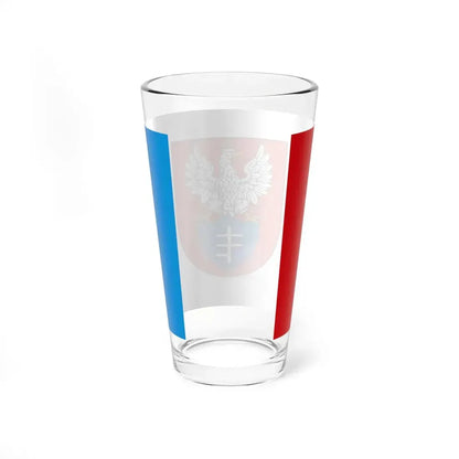 POL Legionowo flag (Poland) Pint Glass 16oz - Go Mug Yourself