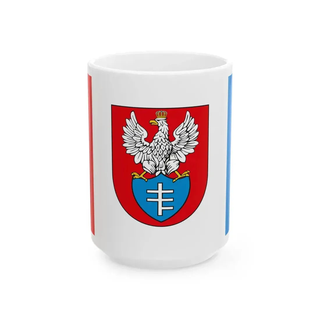POL Legionowo flag (Poland) White Coffee Mug 15oz - Go Mug Yourself