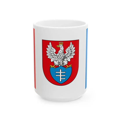 POL Legionowo flag (Poland) White Coffee Mug 15oz - Go Mug Yourself