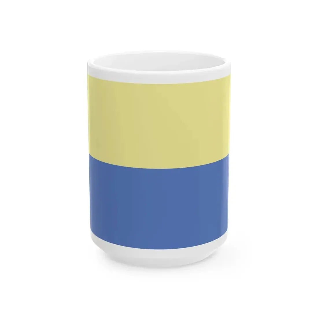 POL Lesnica flag (Poland) White Coffee Mug 15oz - Go Mug Yourself