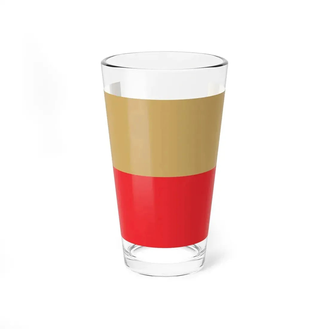 POL Leszno flag (Poland) Pint Glass 16oz 16oz - Go Mug Yourself