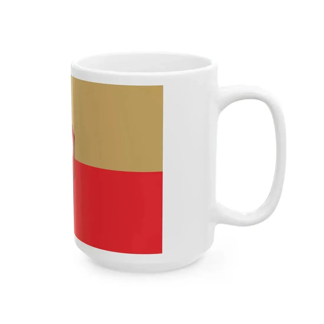 POL Leszno flag with arms (Poland) White Coffee Mug - Go Mug Yourself