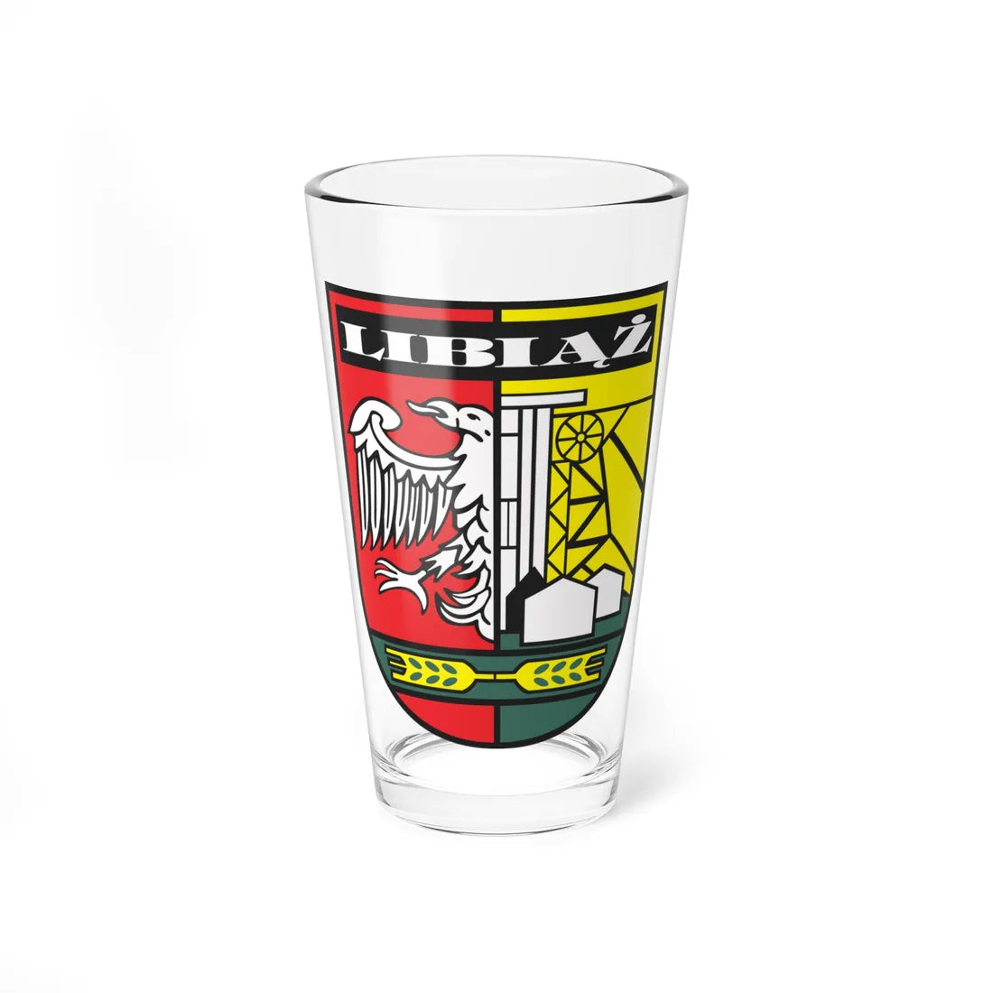 POL Libiąż COA (Poland) (Coat of Arms) Pint Glass 16oz 16oz - Go Mug Yourself