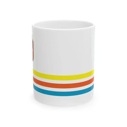 POL Limanowa FLAG (Poland) White Coffee Mug 11oz - Go Mug Yourself