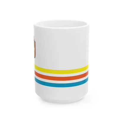 POL Limanowa FLAG (Poland) White Coffee Mug 15oz - Go Mug Yourself