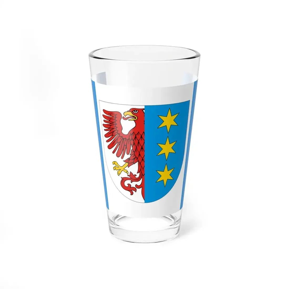 POL Lipiany flag (Poland) Pint Glass 16oz 16oz - Go Mug Yourself