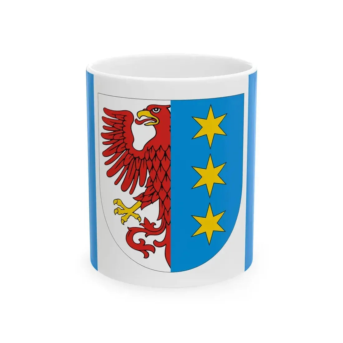 POL Lipiany flag (Poland) White Coffee Mug 11oz - Go Mug Yourself
