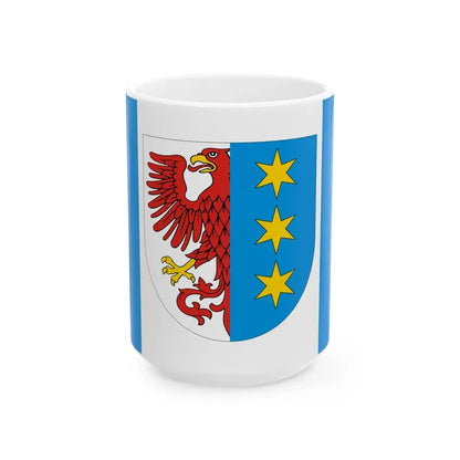 POL Lipiany flag (Poland) White Coffee Mug 15oz - Go Mug Yourself