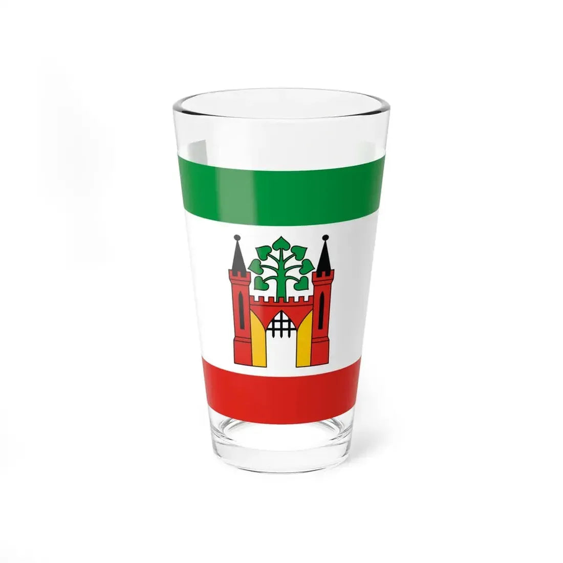 POL Lipno flag (Poland) Pint Glass 16oz 16oz - Go Mug Yourself