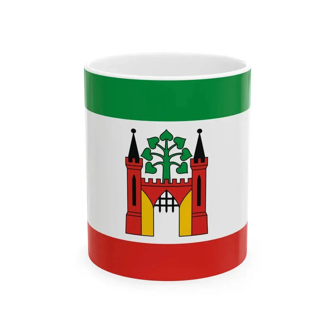 POL Lipno flag (Poland) White Coffee Mug 11oz - Go Mug Yourself