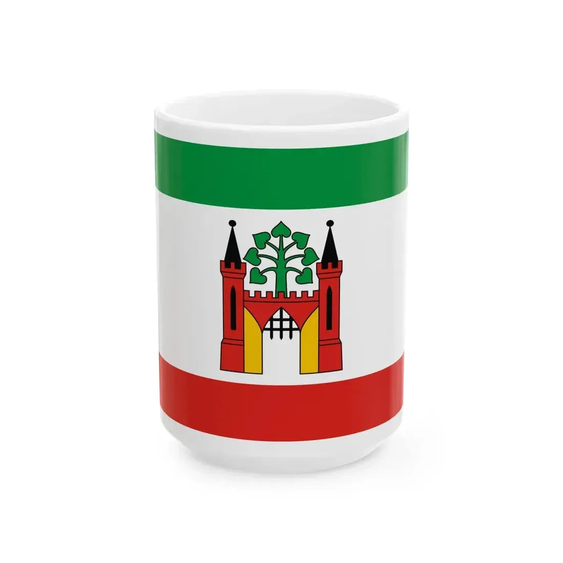 POL Lipno flag (Poland) White Coffee Mug 15oz - Go Mug Yourself