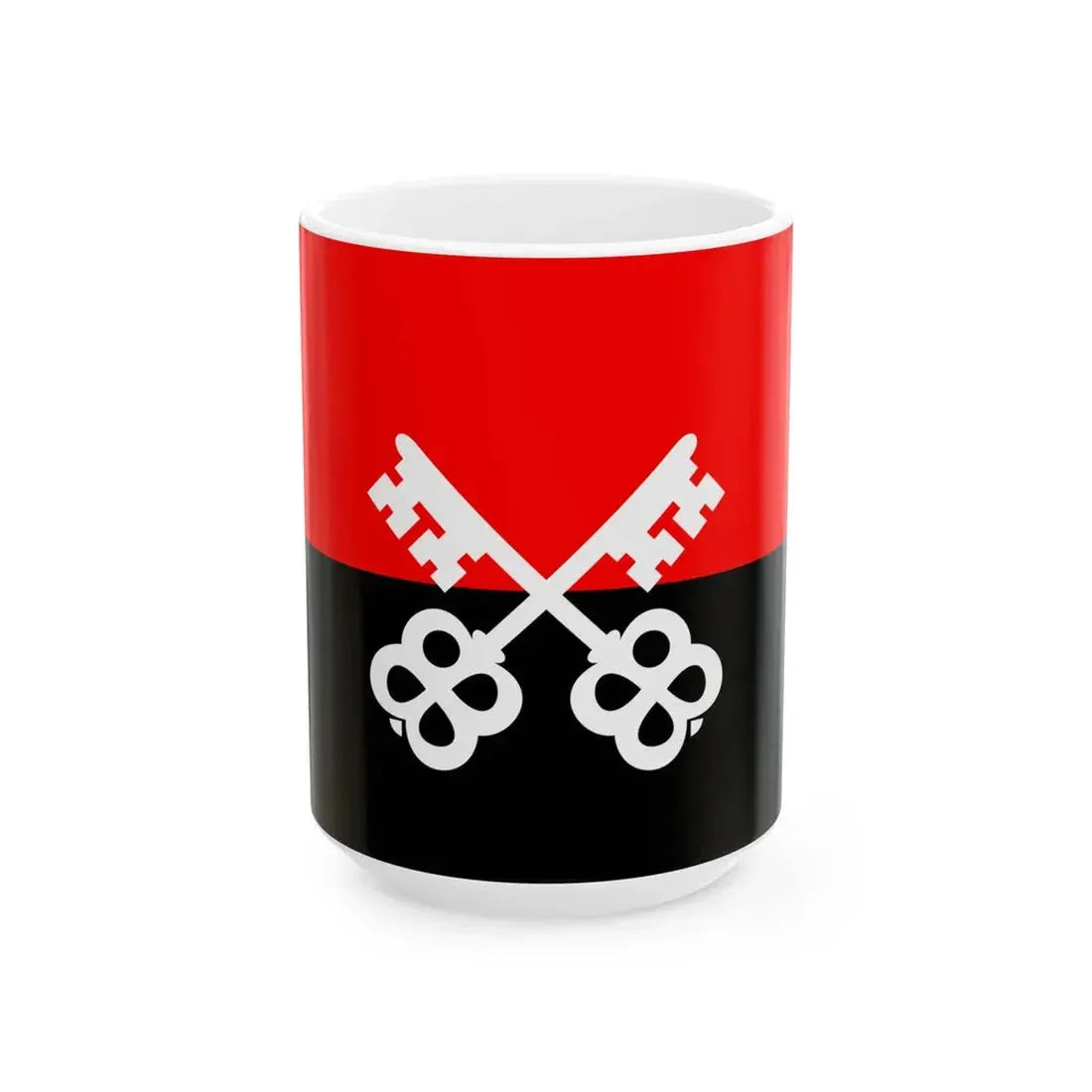 POL Luban flag (Poland) White Coffee Mug 15oz - Go Mug Yourself