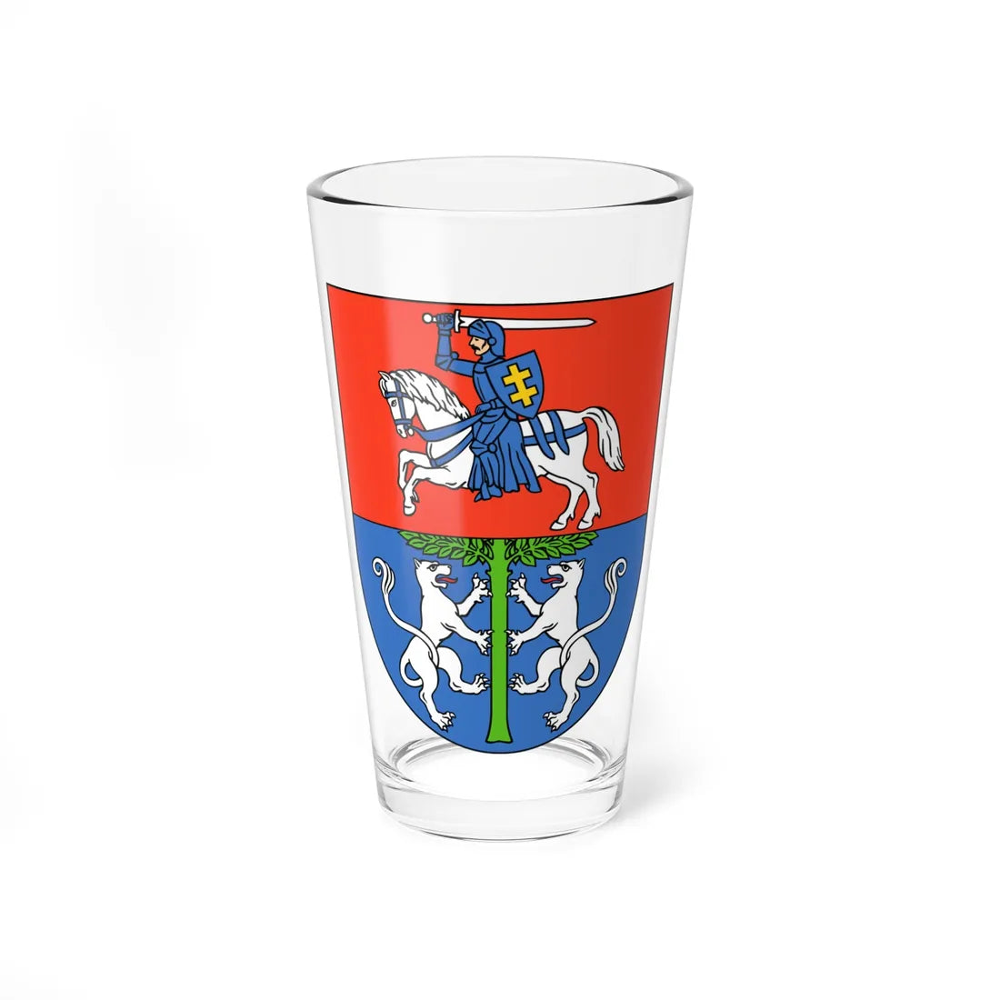 POL Lubartów COA (Poland) (Coat of Arms) Pint Glass 16oz 16oz - Go Mug Yourself
