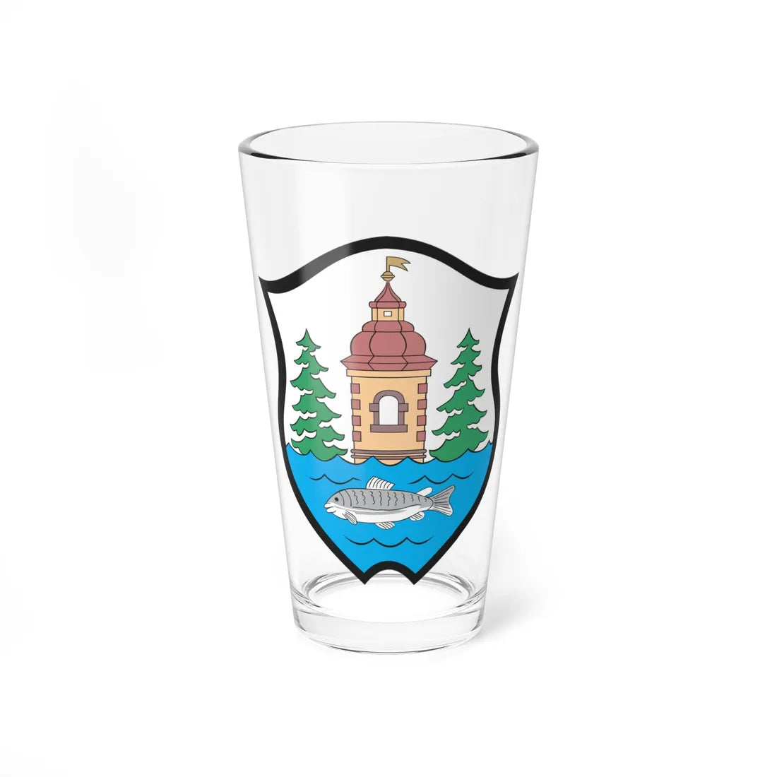 POL Lubawka COA (Poland) (Coat of Arms) Pint Glass 16oz 16oz - Go Mug Yourself