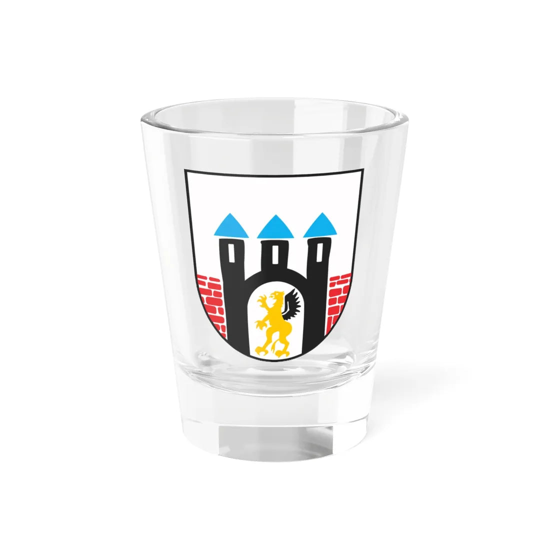 POL Lubień Kujawski COA old (Poland) (Coat of Arms) Shot Glass 1.5oz 1.5oz - Go Mug Yourself
