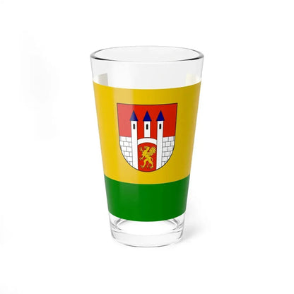 POL Lubien Kujawski flag (Poland) Pint Glass 16oz 16oz - Go Mug Yourself