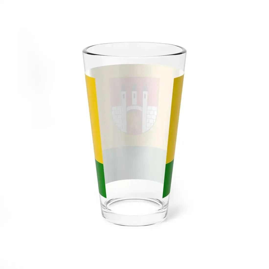 POL Lubien Kujawski flag (Poland) Pint Glass 16oz - Go Mug Yourself